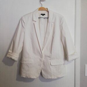 Reitman's  White Cotton Blazer - Large